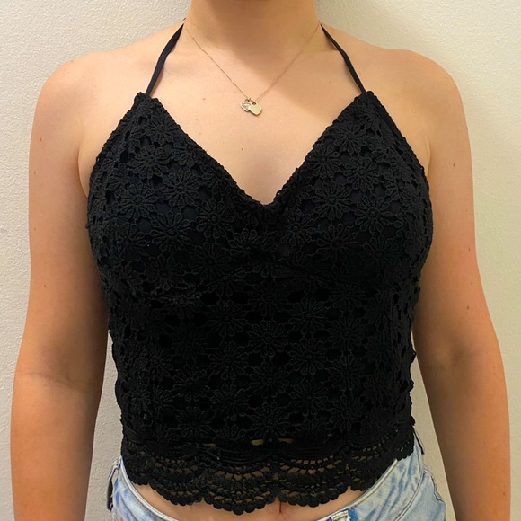 Hollister Tops - Hollister Black Halter Tank Top